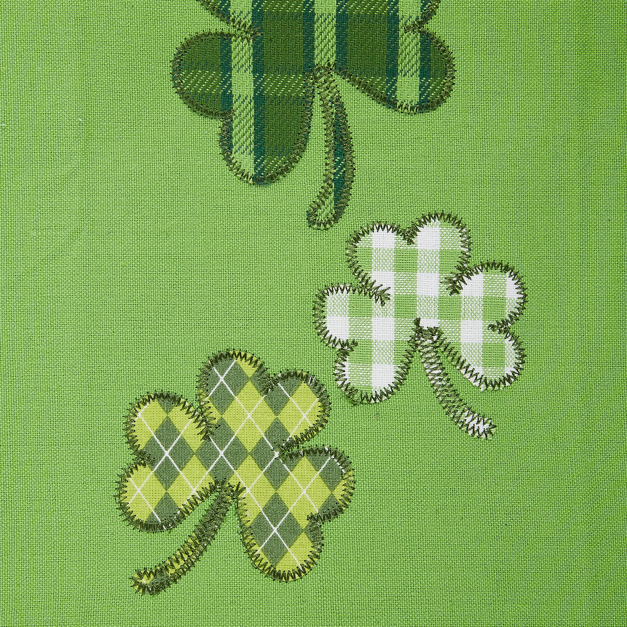 DII&#xAE; Green &#x26; White Shamrock Lucky Day Dishtowels, 2ct.